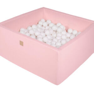 Pallimeri koos pallidega (90x90x40cm, 200 palli) (roosa)